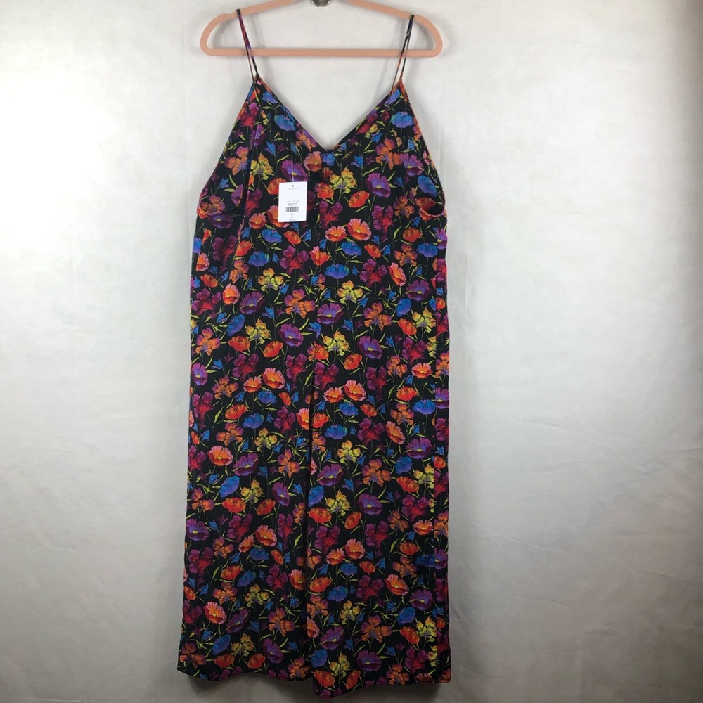 Topshop floral jump suit wile leg spaghetti straps - Picture 7 of 8